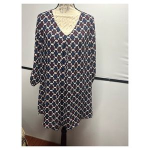 Lush 3/4 Sleeve Shift Dress #T751164